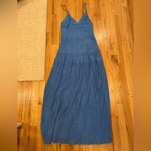 Blu Pepper Light Blue Elastic-Waist Dress
